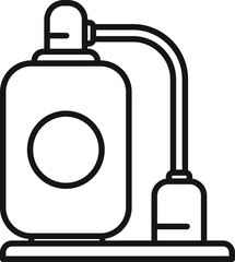 Poster - Pool pump icon outline vector. Water equipment. Swim outdoor