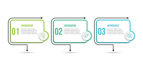 Vector infographic design template with 3 options or steps