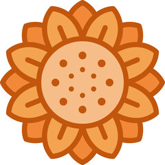 sunflower two tone icon