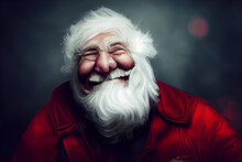 Smiling Santa Claus With White Beard 