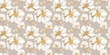 White floral textures for background and surface designs. Seamless floral background.