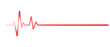 © KR Studio - Heartbeat red line. Vector illustration on a white background. Heartbeat, EKG. Health and medicine.