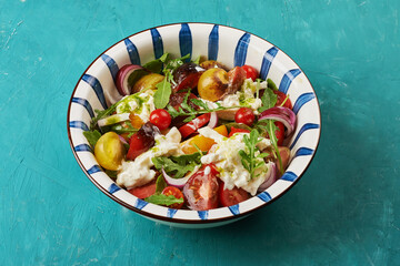 Wall Mural - burrata salad with tomatoes