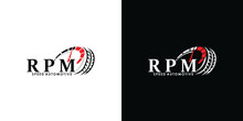 Speed Rpm Logo Design For Automotive With Creative Concept Premium Vector