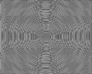 Sticker - black and white optical illusion background