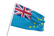 Transparent flag of tuvalu