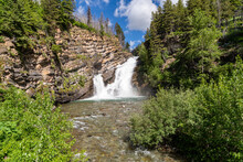 Cameron Falls Waterfall - Waterton Lakes National Park Canada