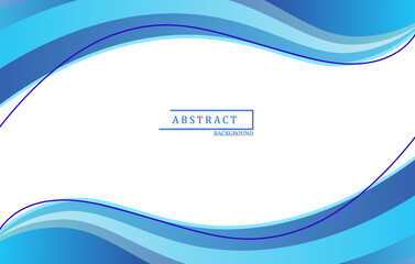 Sticker - abstract blue background banner space for text