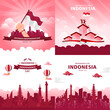 Indonesian Independence Day Illustration Vector. Indonesian flag. Indonesian National Day concept on 17 August