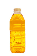 Vegetable oil for cooking isolated on transparent background.