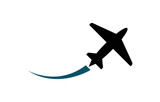 Fototapeta  - Plane icon vector, solid illustration, pictogram isolated on white
