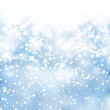 © Azad Mammedli - Winter snowfall and snowflakes on light blue background. Xmas and New Year background. Vector