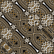 Brown White Seamless Repeating Retro Pattern Tile