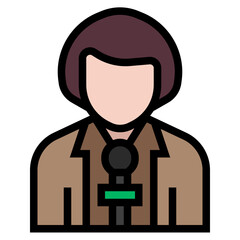 Sticker - reporter icon