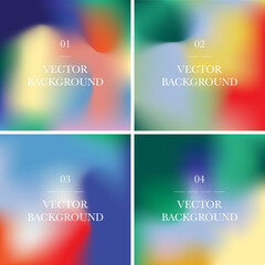 Sticker - Multi color gradient, abstract blurred background