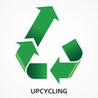 Upcycling Upcycle icon logo vector 