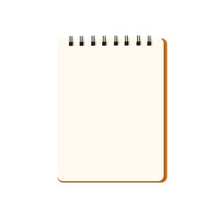 spiral notepad. vector illustration