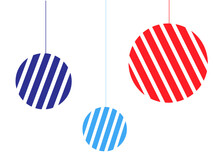 Set Of Red And Blue Circles