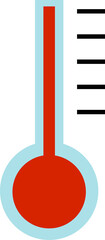 thermometer design illustration isolated on transparent background