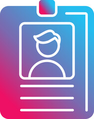 Wall Mural - Id Card Icon