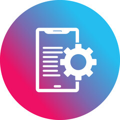 Wall Mural - Settings Icon