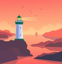 Lighthouse On The Island