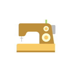 Poster - Sewing machine icon in color, isolated on white background 