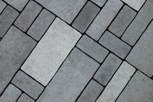 Gray Concrete Stone Pavement Texture Background