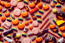 Halloween Candy, Sweets And Treats, Candy Background