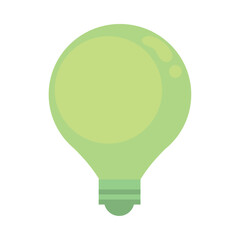 Sticker - green energy bulb