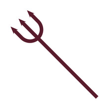 Pitchfork Icon Isolated