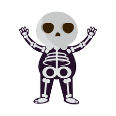 Poster - halloween skeleton character