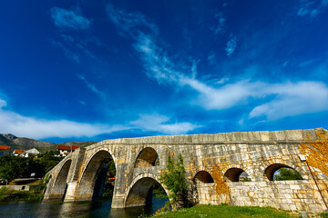 Wall Mural - Arslanagic Bridge on Trebisnjica River in Trebinje, Bosnia And Herzegovina