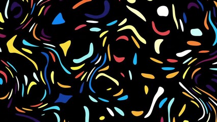 Aufkleber - Seamless abstract wavy background for loop playback.