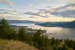 © maxdigi - Downtown Kelowna BC and Okanagan Lake. A high angle view of Kelowna and Okanagan Lake from Knox Mountain.