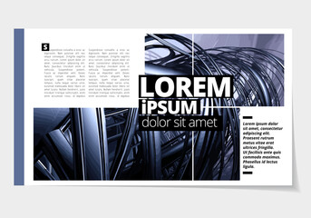 Canvas Print - Elegant layout for business presentation with technology and science background, vector illustartion