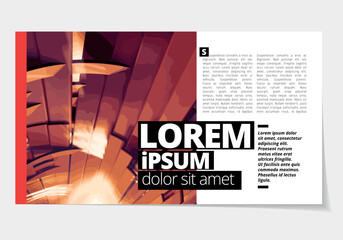 Canvas Print - Elegant layout for business presentation with technology and science background, vector illustartion