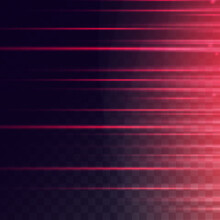 Red Lines, Rays. Film Texture Background With Light Translucence On Transparent Background