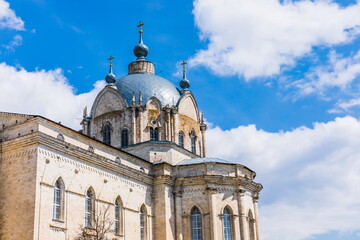 Wall Mural - Pseudo-Gothic Orthodox Trinity Cathedral, one of the most unusual churches in Gus Zhelezny, Russia 