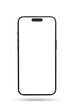 © Viktor - Modern smartphone screen mockup. Mobile UI application template. Cellphone frame with blank display isolated templates.