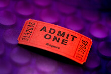 Close-up Of A Ticket Stub