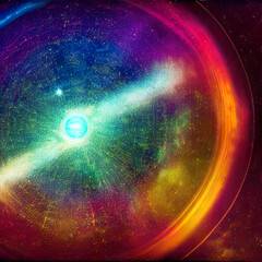 Wall Mural - abstract background of space 69