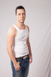 © Allen Penton - Handsome man in an undershirt