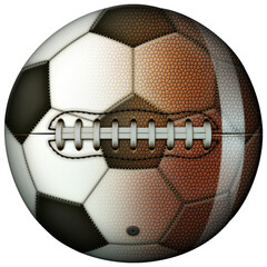 Wall Mural - Soccer Ball Football Hybrid