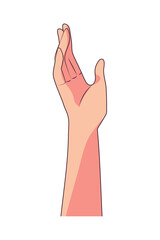 Poster - raised female hand