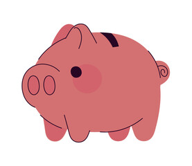 Canvas Print - piggy bank icon