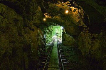 tunnel in the cave