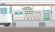 © vdck_studio - 電車のホームと電車