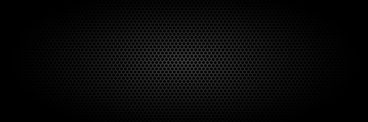 Abstract black background with Metallic texture pattern. Vector illustration