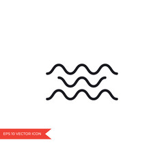 Wall Mural - Wave icon for ocean, river, sea or water logo